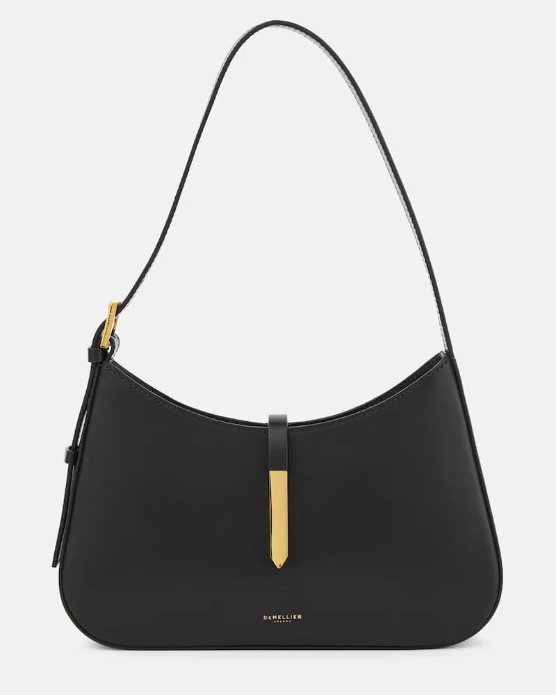 DeMELLIER Schultertasche Tokyo aus Leder Schwarz
