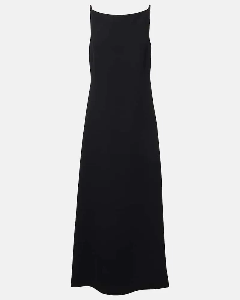 The Row Maxikleid Seraphina aus Seide Schwarz