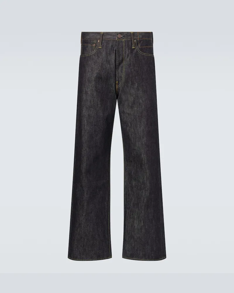 Visvim Straight Jeans Social Sculpture 01 Blau
