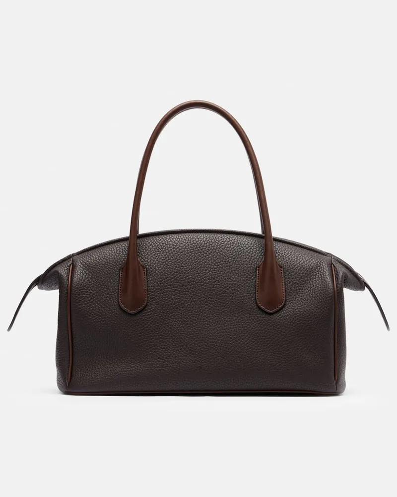 The Row Tote Bag Ewa aus Leder Braun