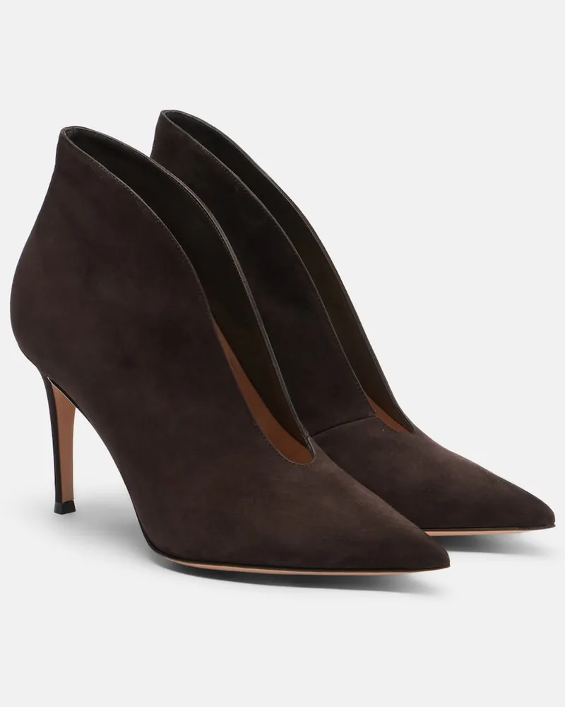 Gianvito Rossi Pumps Vania aus Veloursleder Braun