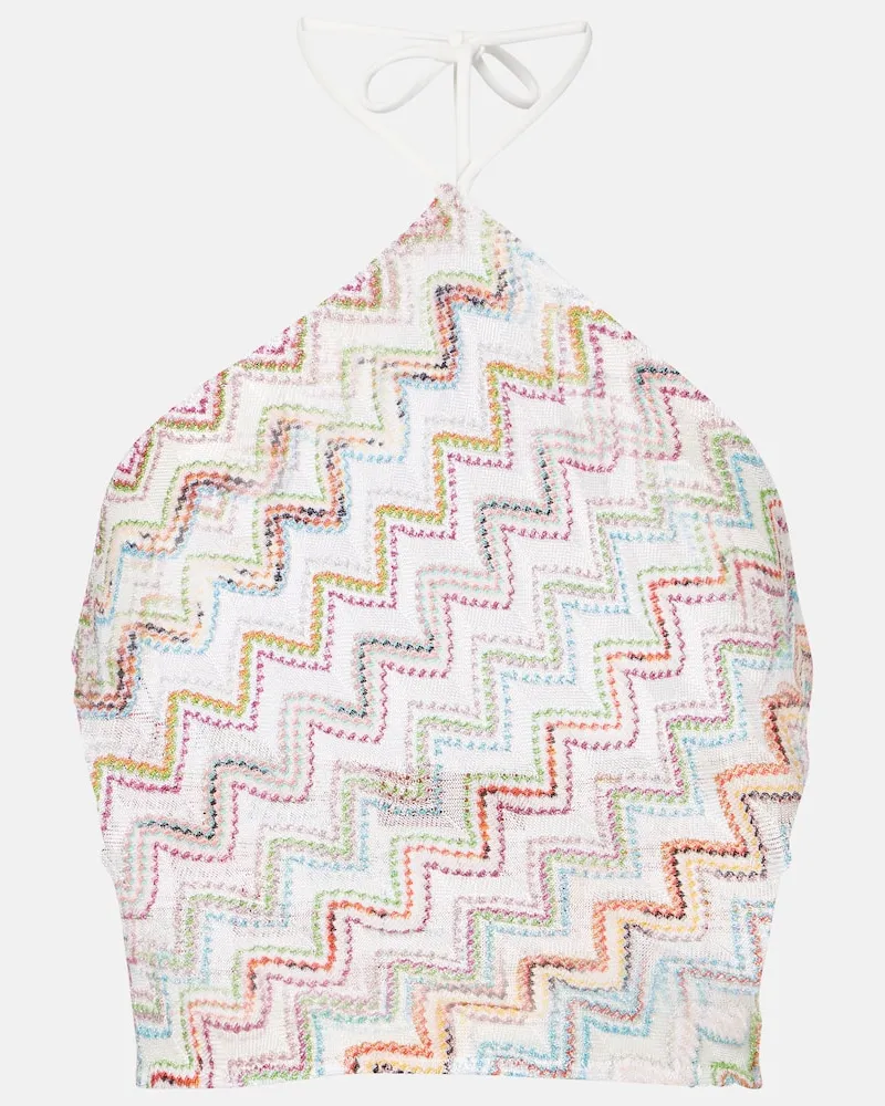 Missoni Top aus Häkelstrick Multicolor