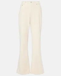 Adriano Goldschmied Mid-Rise Flared Jeans Padua aus Cord Beige