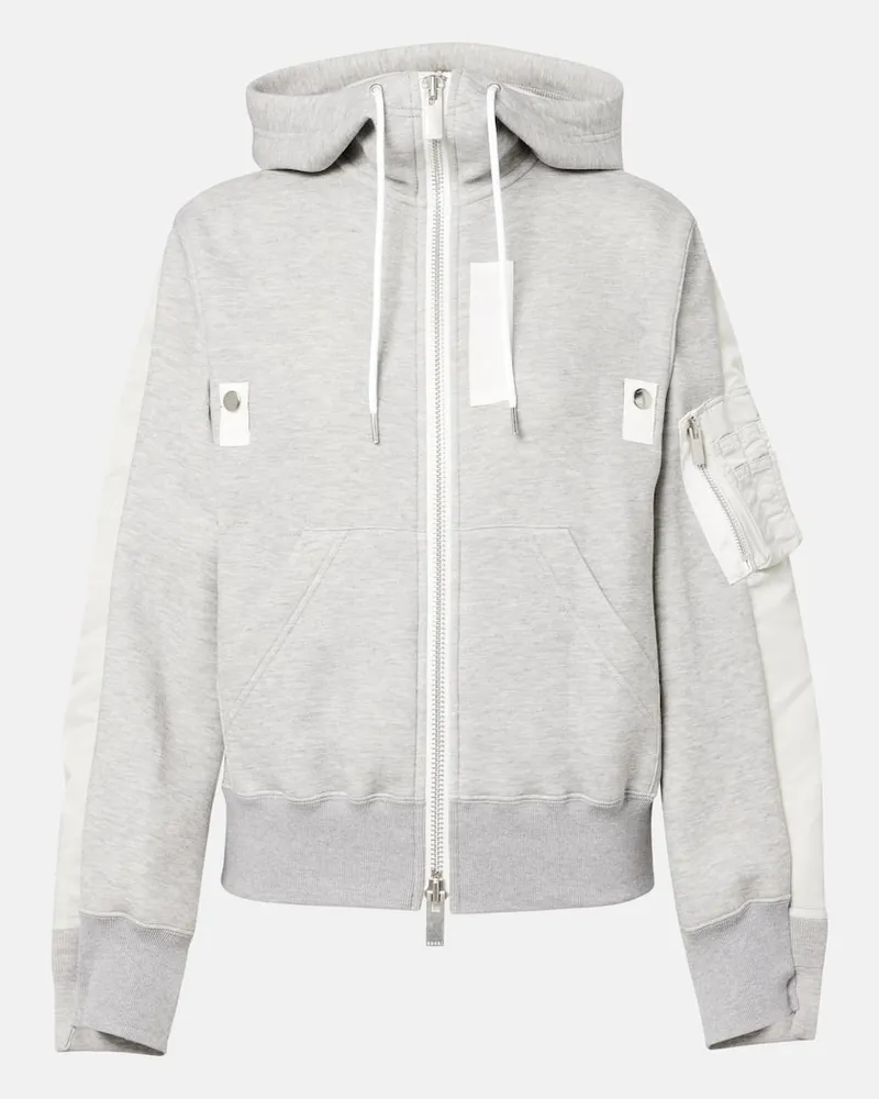 Sacai Kapuzenjacke Grau