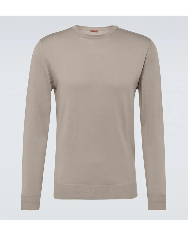 BARENA Pullover Ato Brunal aus Wolle Beige