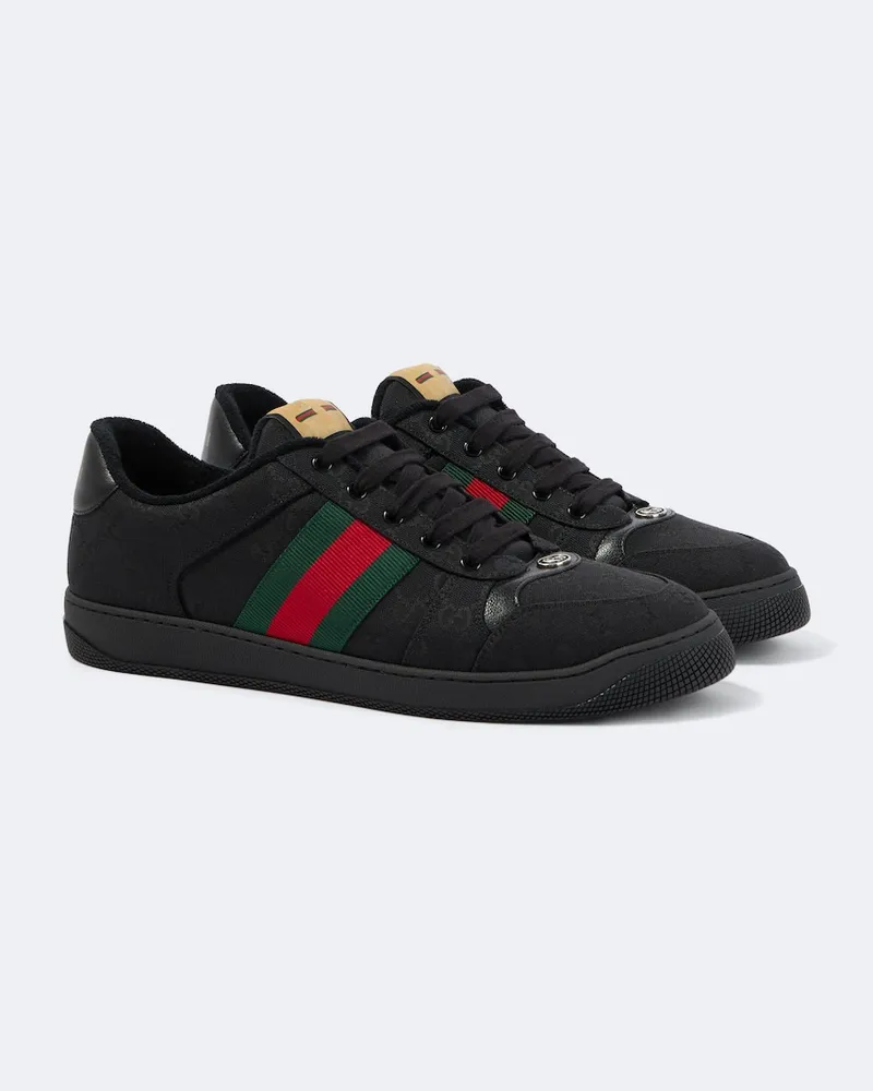 Gucci Sneakers Screener GG aus Canvas Schwarz