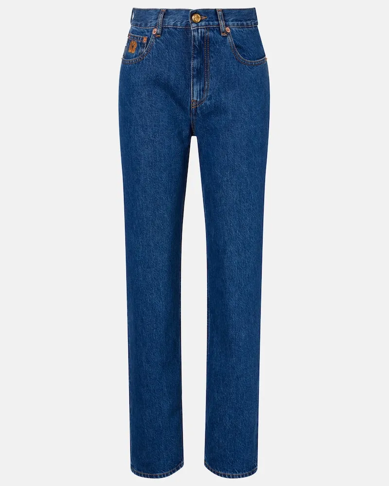 Blazé Milano Blazé Milano Mid-Rise Straight Jeans Nariida Paso Blau