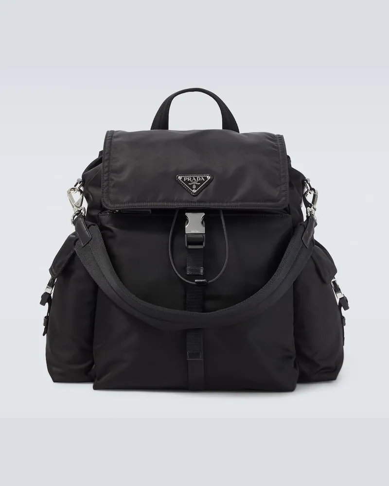 Prada Rucksack Prada Explore aus Re-Nylon Schwarz