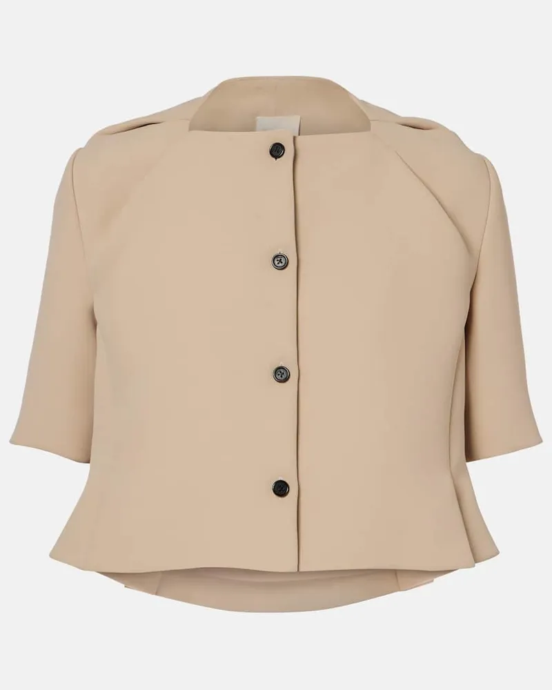 KHAITE Bluse Vali aus Crêpe Beige