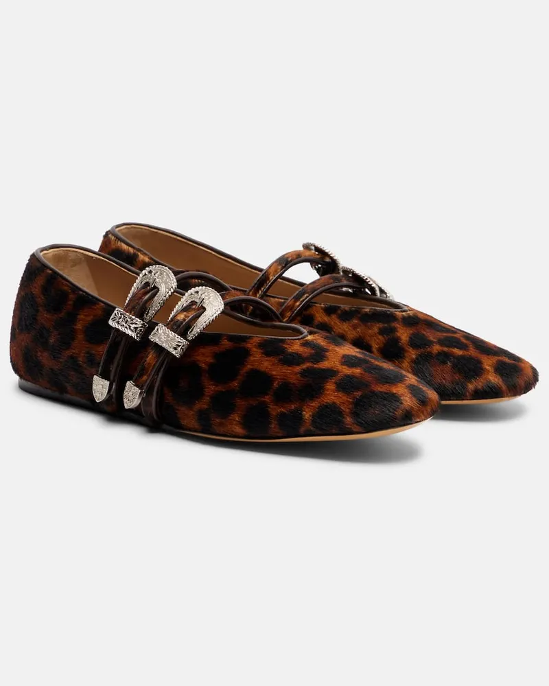 Le Monde Béryl Le Monde Béryl Mary-Jane-Ballerinas Claudia aus Kalbshaar Multicolor