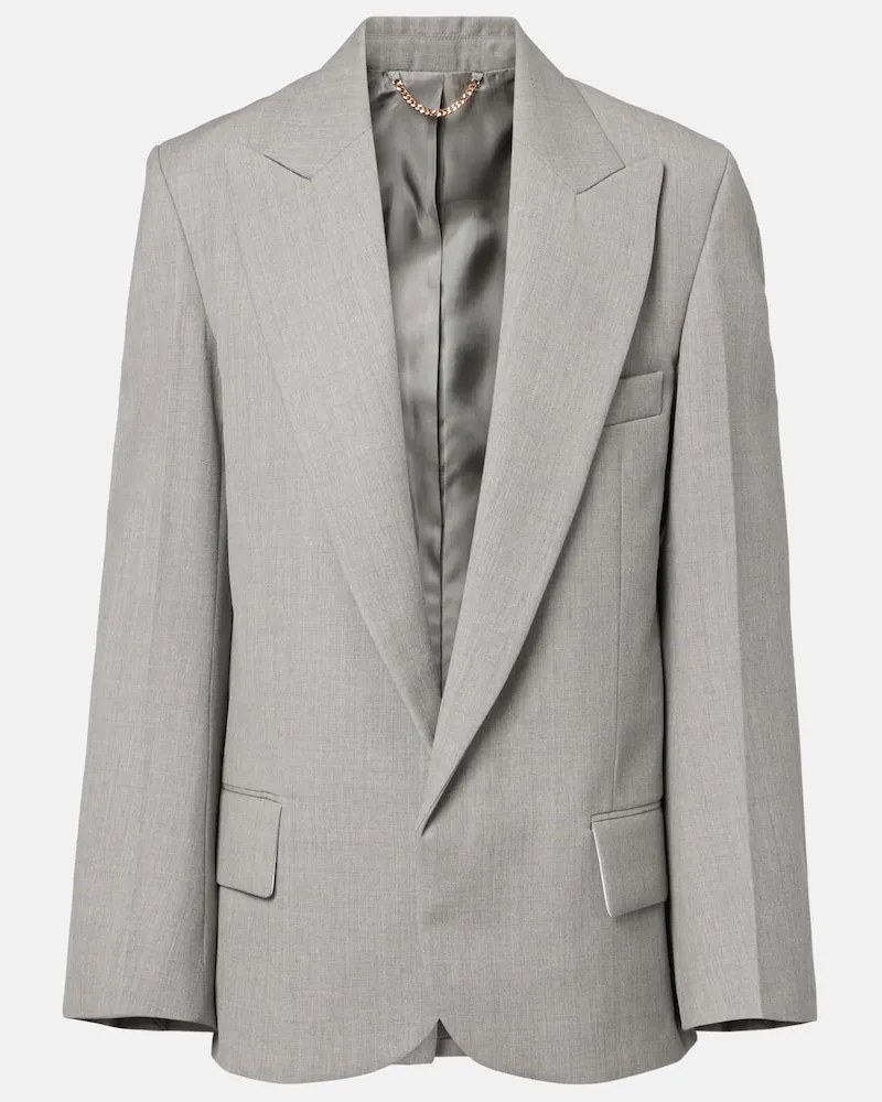 Victoria Beckham Blazer aus Schurwolle Grau