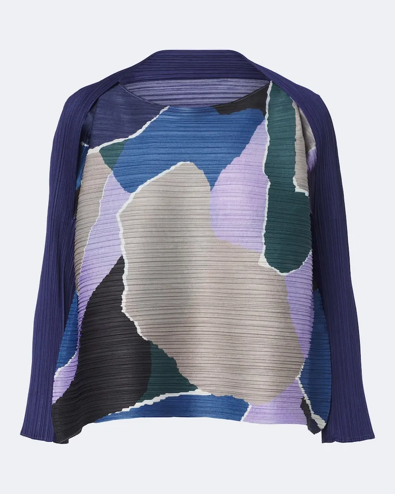 Issey Miyake Bedrucktes Top Surprise Violett