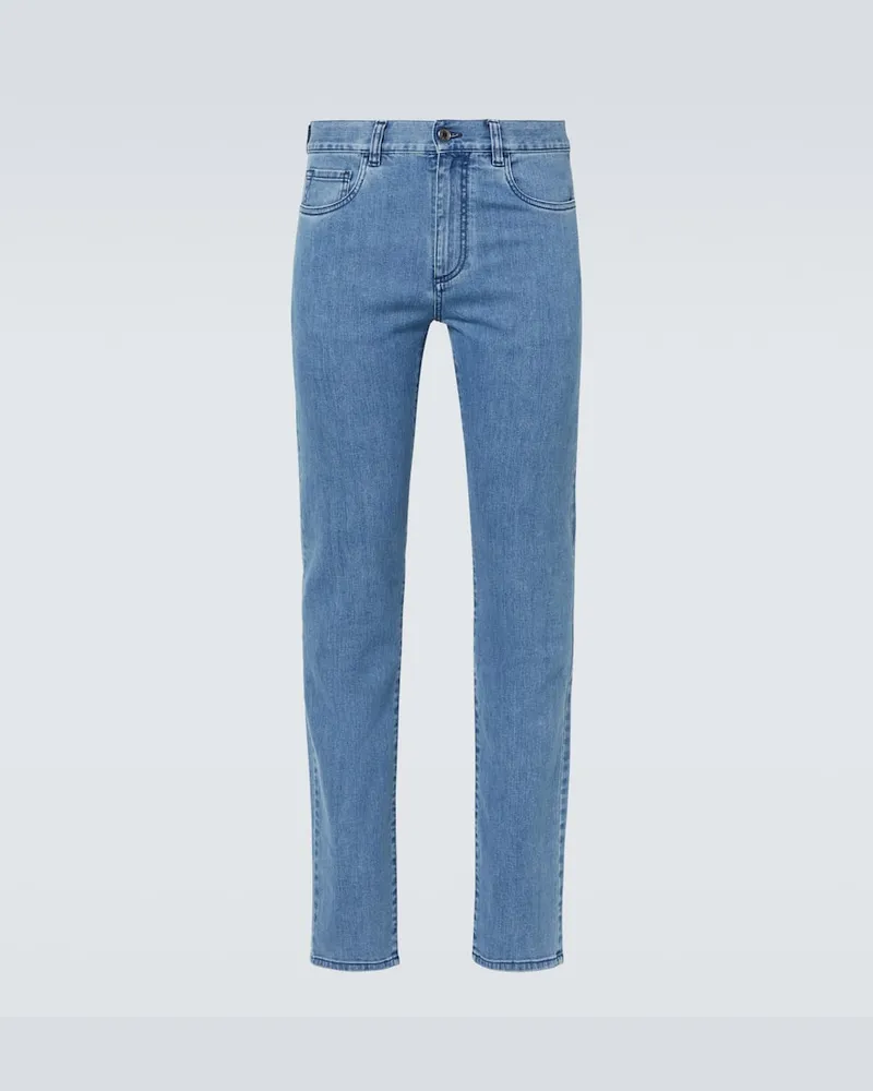 Canali Straight Jeans Blau
