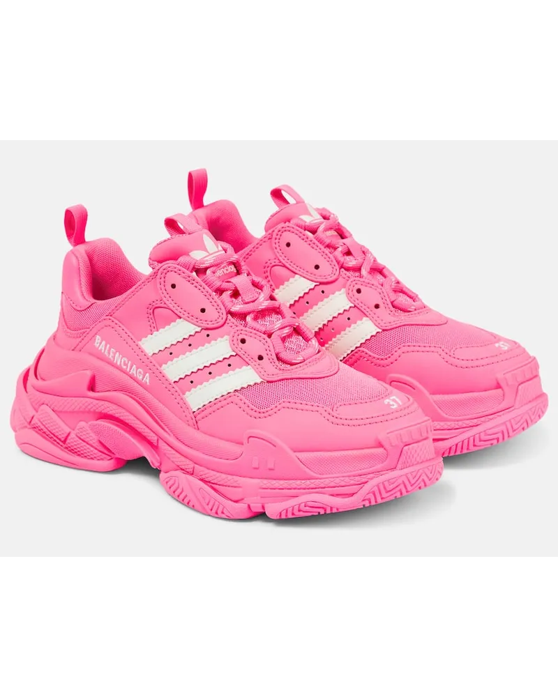 Balenciaga X Adidas Triples S Sneakers Pink