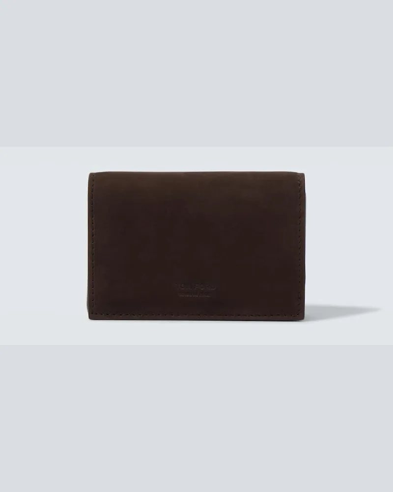 Tom Ford Kartenetui aus Leder Braun