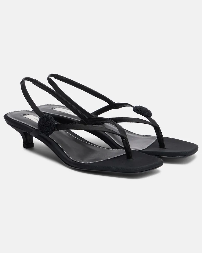 Totême Slingback-Sandalen Schwarz