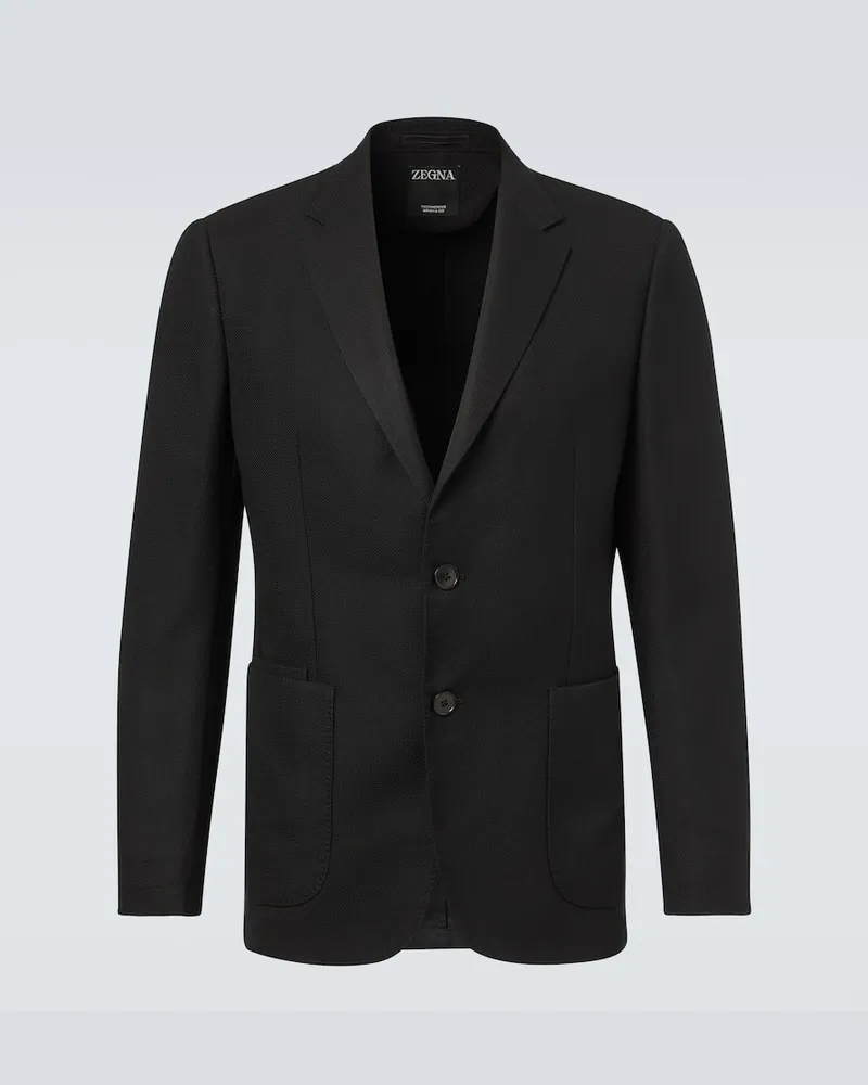 Ermenegildo Zegna Blazer aus Wolle Schwarz