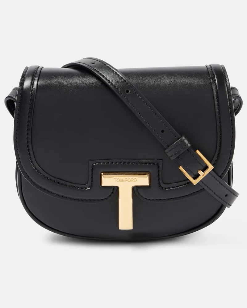 Tom Ford Schultertasche Wallis Small aus Leder Schwarz