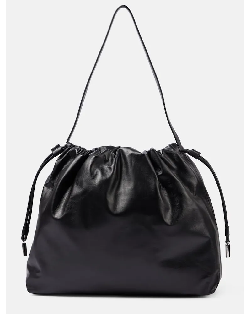 The Row Schultertasche Angy aus Leder Schwarz
