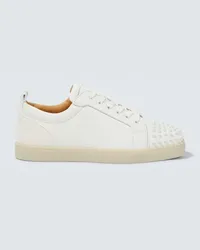 Christian Louboutin Sneakers Louis Junior Spikes aus Leder Weiss