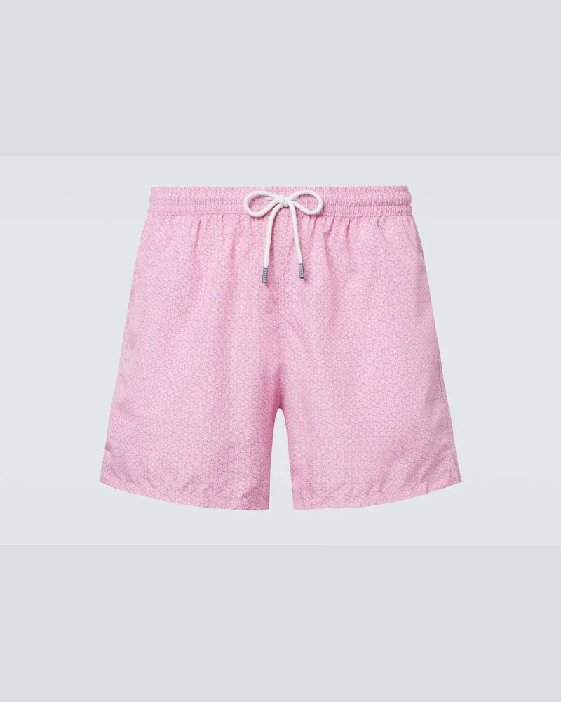 Fedeli Bedruckte Badeshorts Madeira Pink