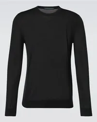 Kiton Pullover aus Wolle Schwarz