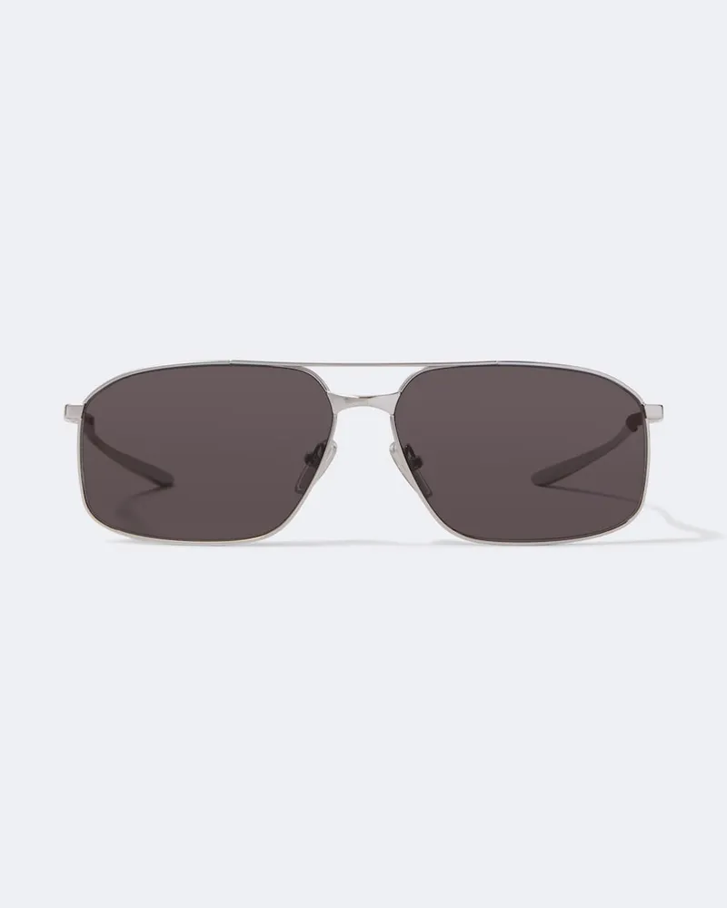 Balenciaga Navigator-Sonnenbrille Silber