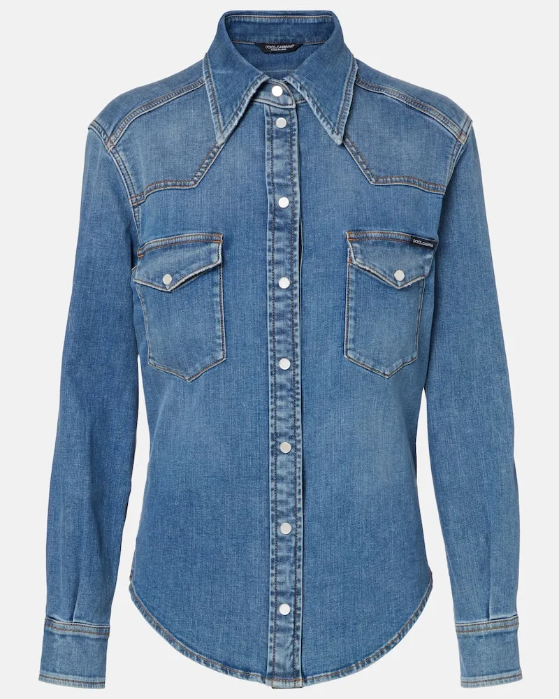 Dolce & Gabbana Jeanshemd Blau