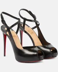 Christian Louboutin Peeptoe-Pumps Jenlove Alta 120 Schwarz