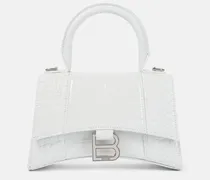 Schultertasche Hourglass XS aus Leder