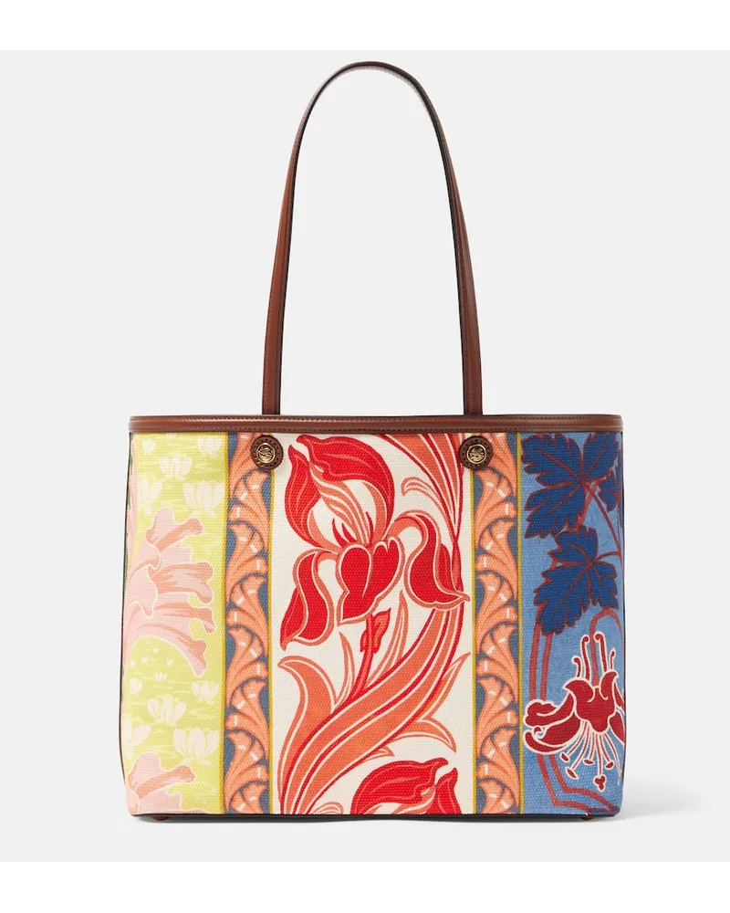 Etro Tote Coffa Large aus Canvas Blau