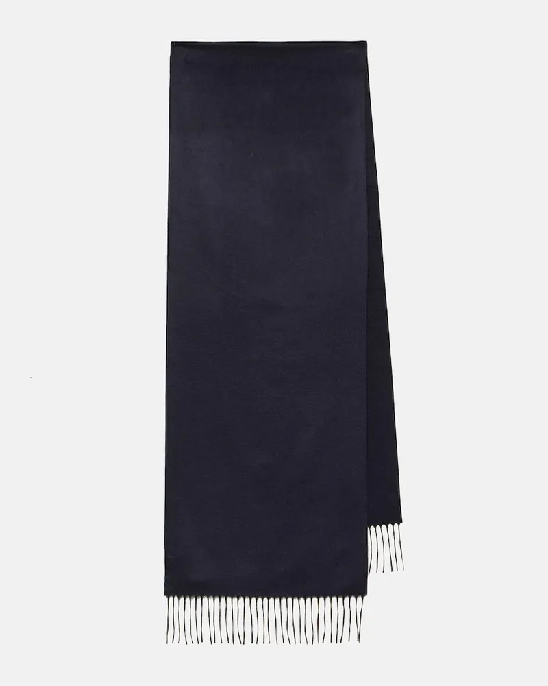 Gabriela Hearst Schal Blaine aus Seide und Kaschmir Blau
