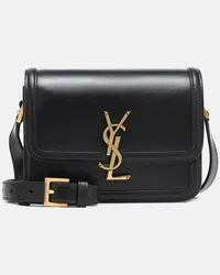 Saint Laurent Schultertasche Solferino Small aus Leder Schwarz