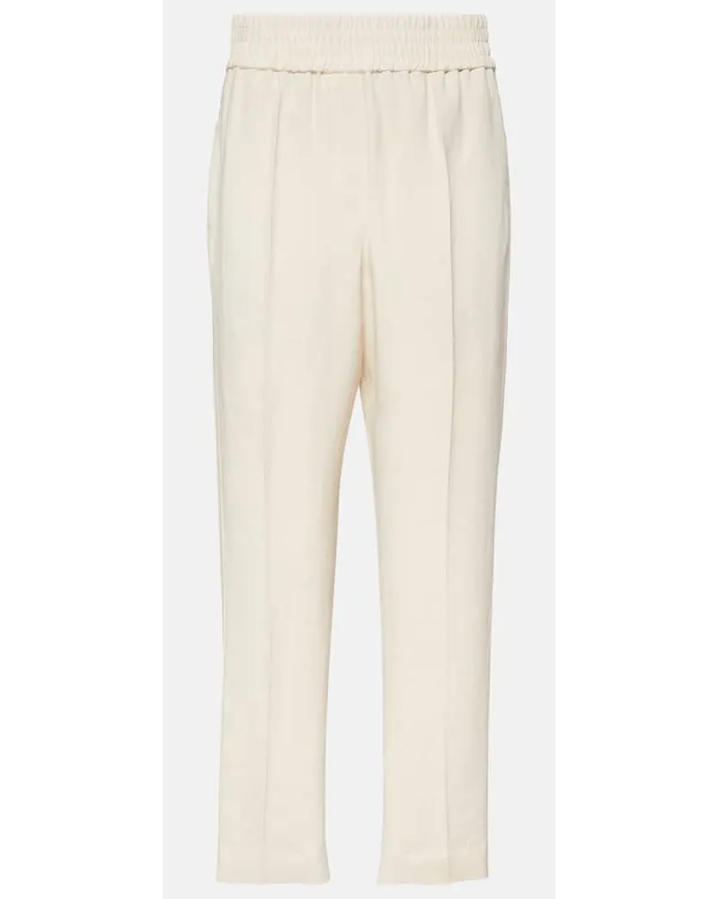 Brunello Cucinelli Schmale Chinohose Beige