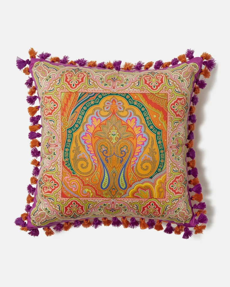 Etro Kissen aus Baumwolle Orange