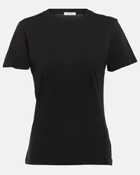 Nili Lotan T-Shirt Mariela aus Baumwoll-Jersey Schwarz