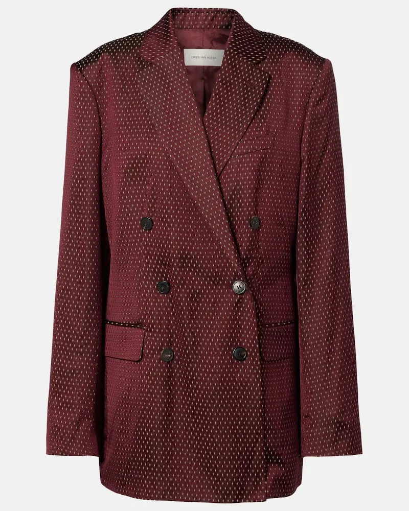 Dries van Noten Blazer Burgunderrot