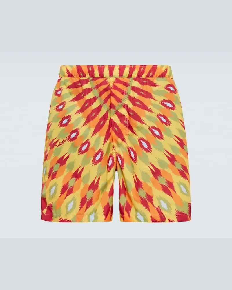 Valentino Garavani Bedruckte Badeshorts Multicolor