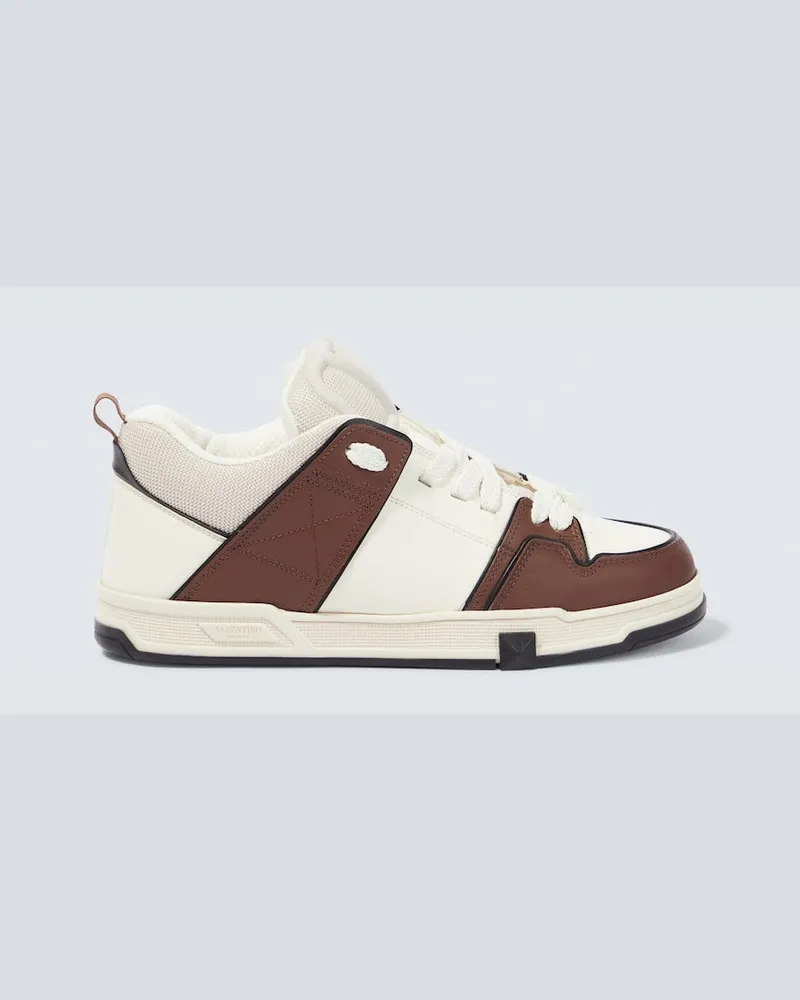 Valentino Garavani Sneakers Open Skate aus Leder Weiß