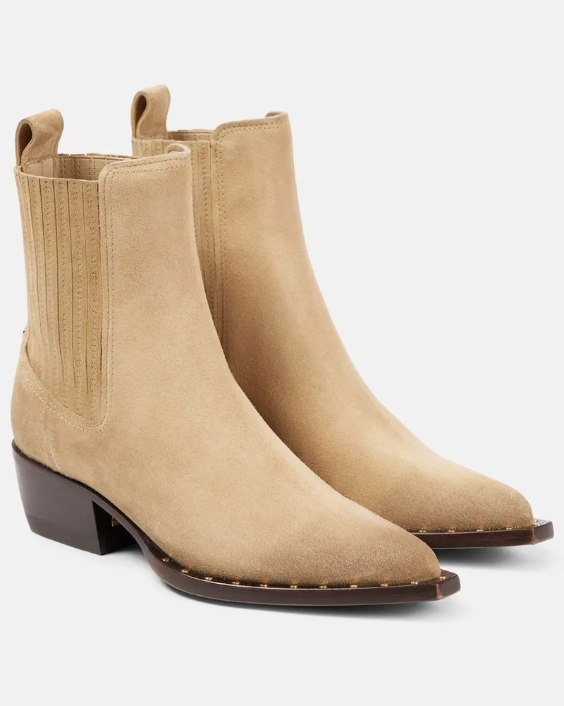 Golden Goose Ankle Boots Debbie aus Veloursleder Braun
