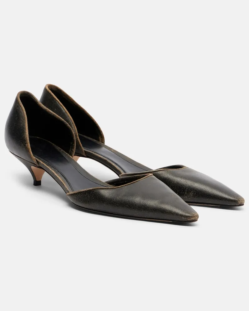 The Row Pumps Liisa D'Orsay aus Veloursleder Braun