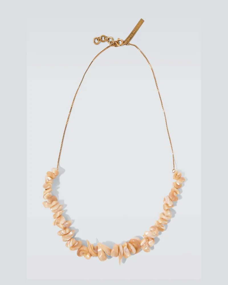 Dries van Noten Halskette Weiß