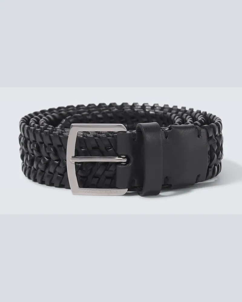 Dolce & Gabbana Gürtel aus Leder Schwarz