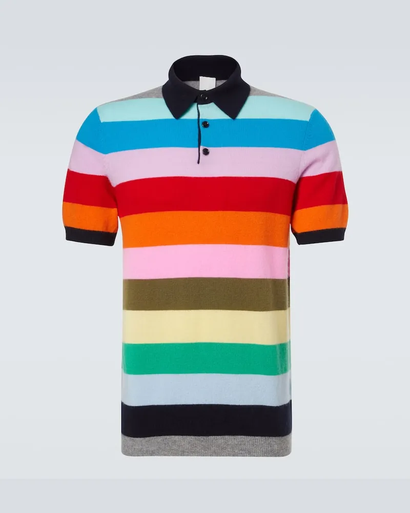 ALLUDE Polopullover aus Kaschmir Multicolor