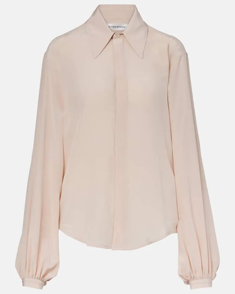 Victoria Beckham Bluse aus Seide Rosa