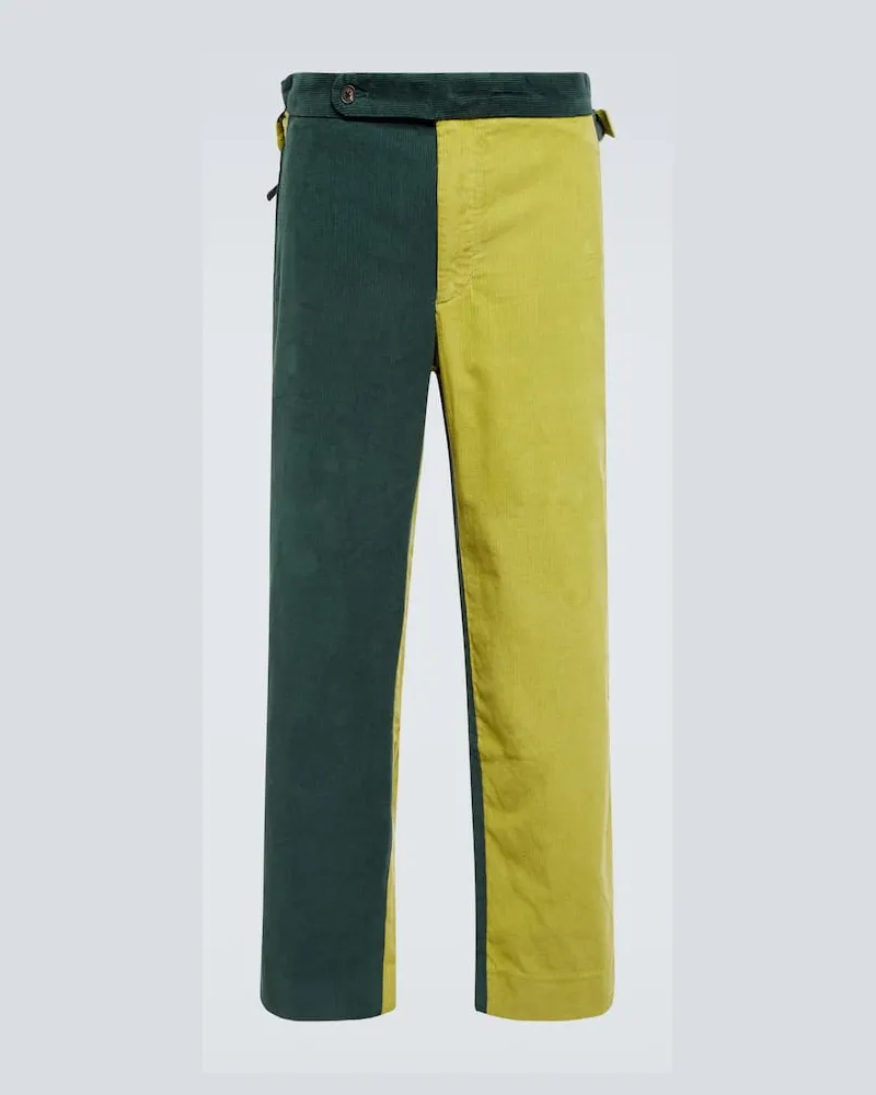 BODE Hose Duo aus Baumwoll-Cord Grün