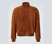 Bomberjacke aus Veloursleder