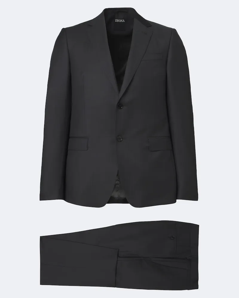 Ermenegildo Zegna Anzug aus Wolle und Mohair Grau