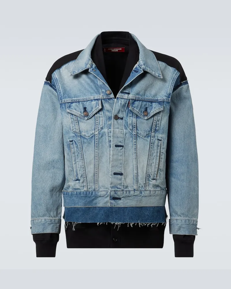 Junya Watanabe X Levi's® Jacke aus Jersey und Denim Blau
