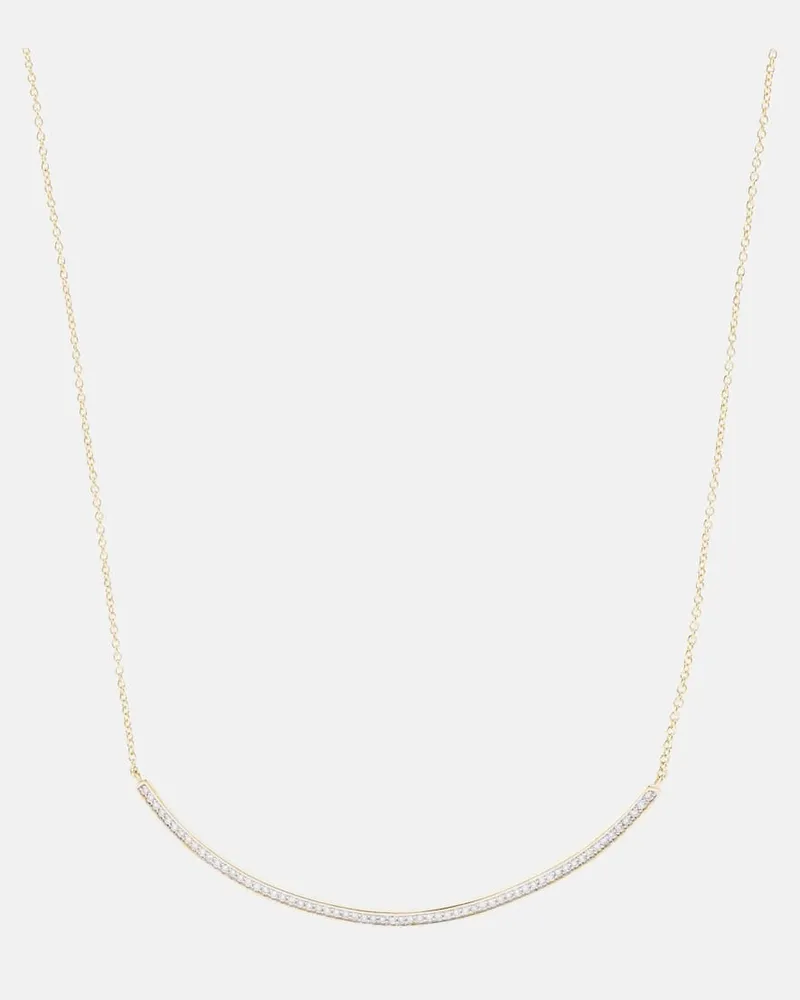 MATEO Halskette aus 14kt Gelbgold mit Diamanten Gold